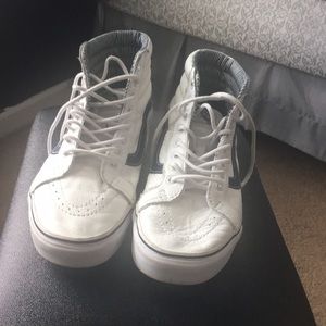 High top leather vans